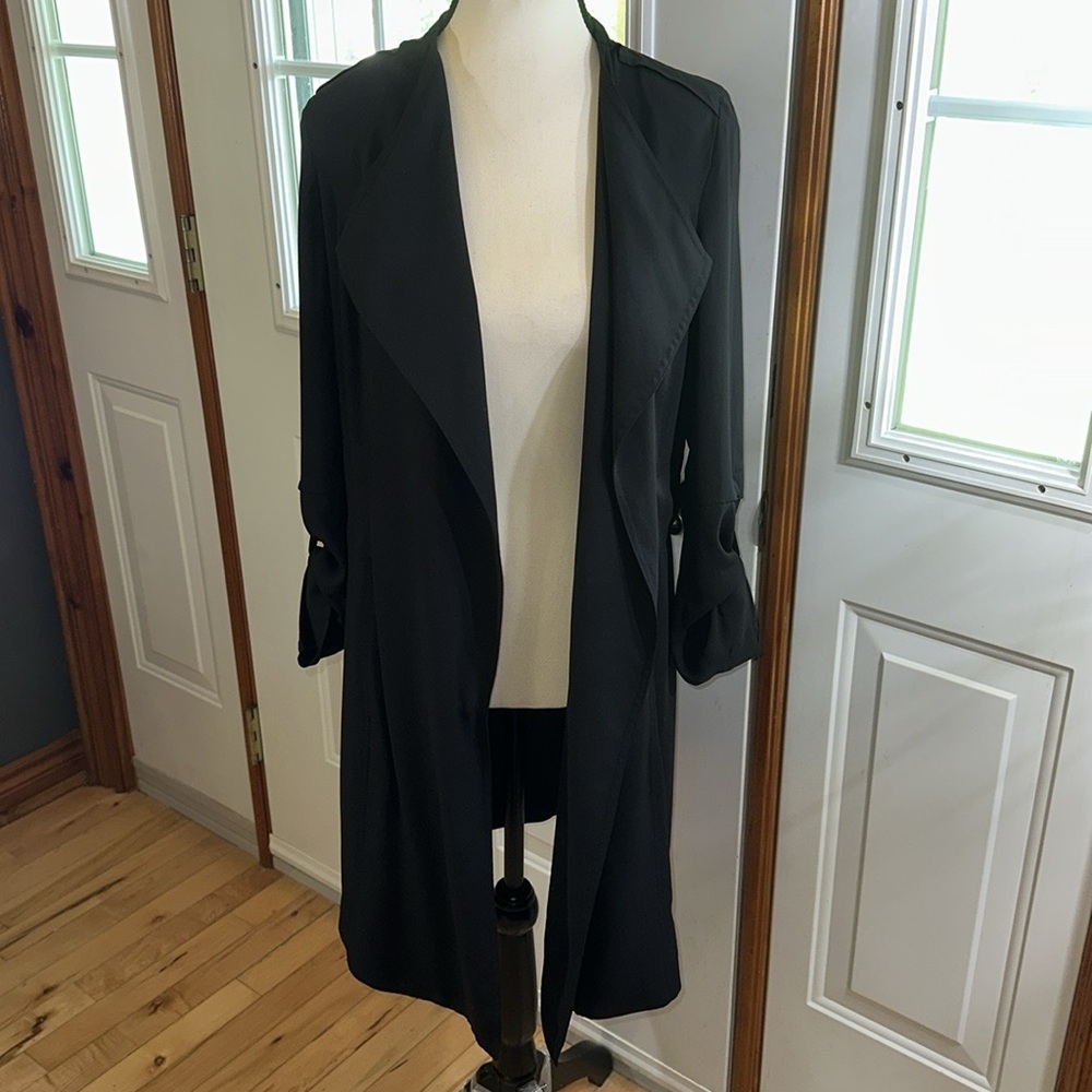 NWOT Babaton Black  Duster-Length Lightweight Blazer